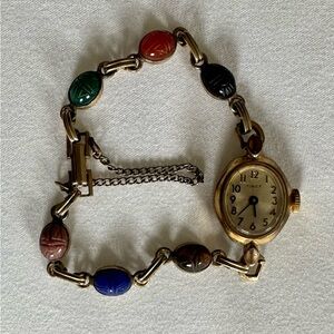 Vintage Timex Women's Multicolor Scarab Watch